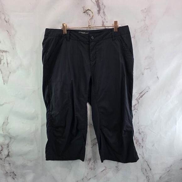 REI Co Op Pants Womens 8 Capri Hiking Climbing Nylon Stretch UPF Zip - Picture 1 of 12